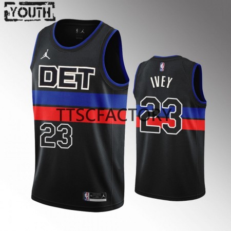 Maillot Basket Detroit Pistons Jaden Ivey 23 Jordan 2022-23 Statement Edition Noir Swingman - Enfant
